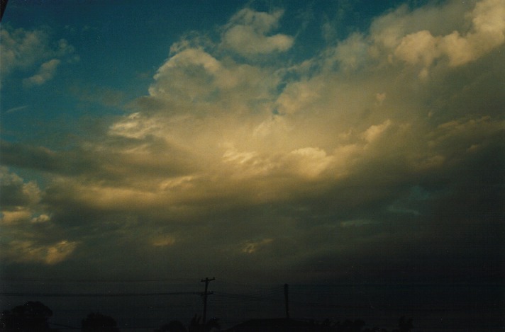 altocumulus castellanus : Schofields, NSW   25 September 1999