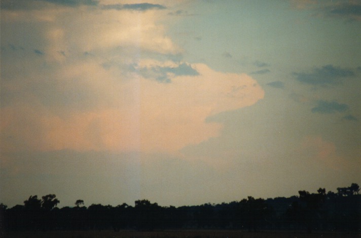 thunderstorm cumulonimbus_incus : Breeza Plains, NSW   25 September 1999