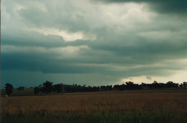 cumulonimbus thunderstorm_base : Tamworth, NSW   26 September 1999