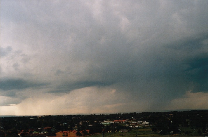 raincascade precipitation_cascade : Rooty Hill, NSW   18 October 1999