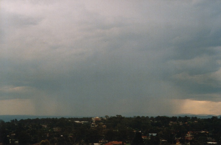 raincascade precipitation_cascade : Rooty Hill, NSW   18 October 1999