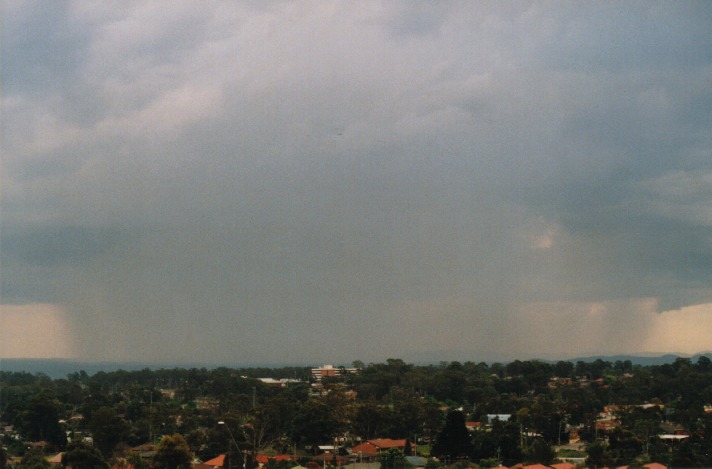 raincascade precipitation_cascade : Rooty Hill, NSW   18 October 1999