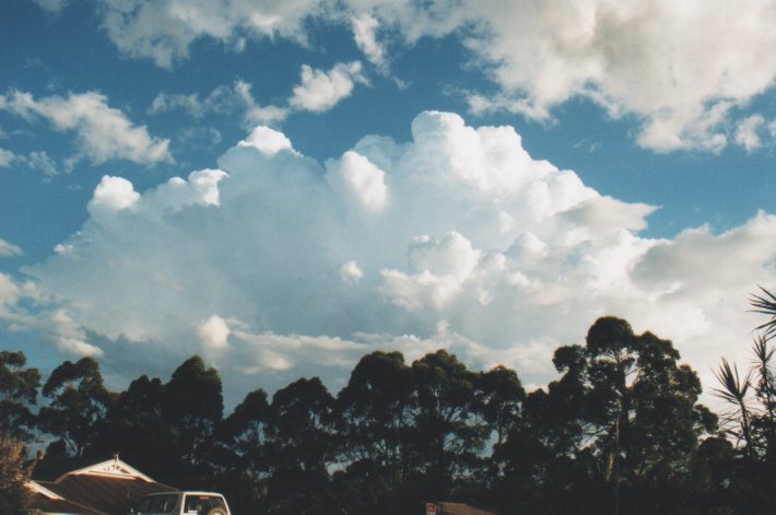 thunderstorm cumulonimbus_incus : Wollongbar, NSW   29 December 1999