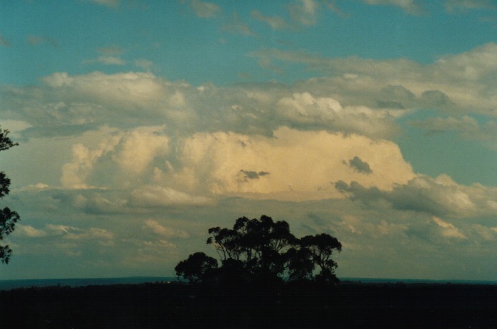 cumulonimbus supercell_thunderstorm : Kemps Creek, NSW   19 October 2000