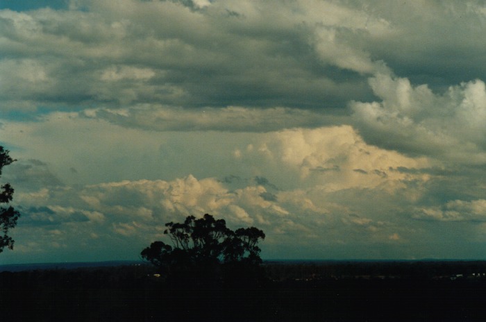 cumulonimbus supercell_thunderstorm : Kemps Creek, NSW   19 October 2000