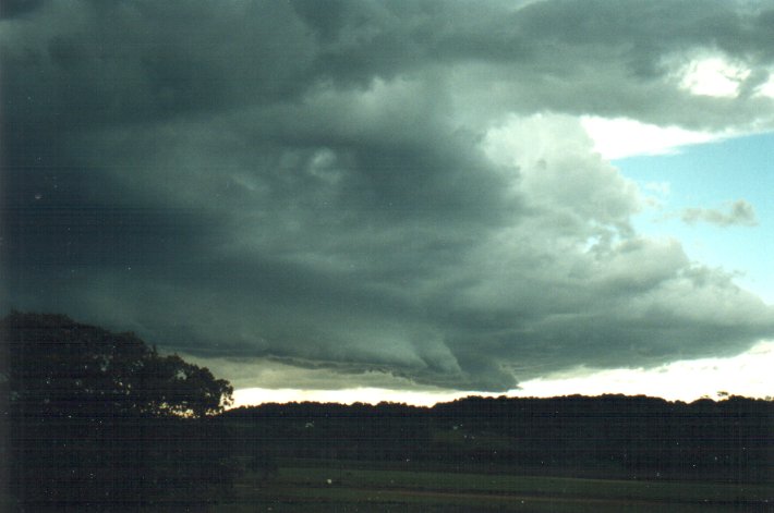 shelfcloud shelf_cloud : Meerschaum Vale, NSW   25 October 2000