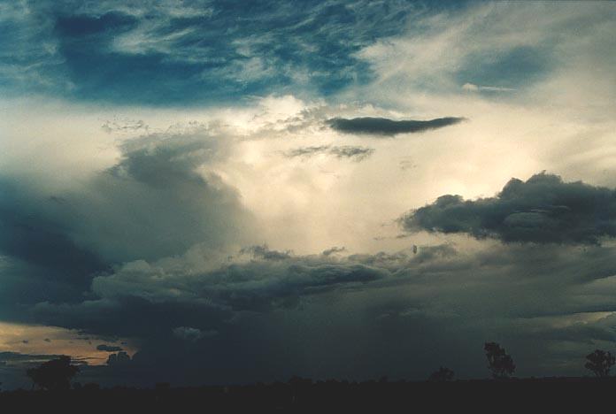 thunderstorm cumulonimbus_incus : 100km N of Bourke, NSW   19 November 2000