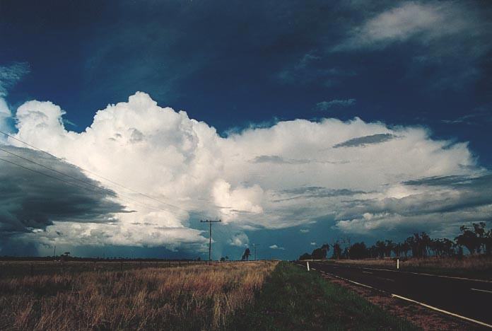 overshoot overshooting_top : E of Roma, Qld   20 November 2000