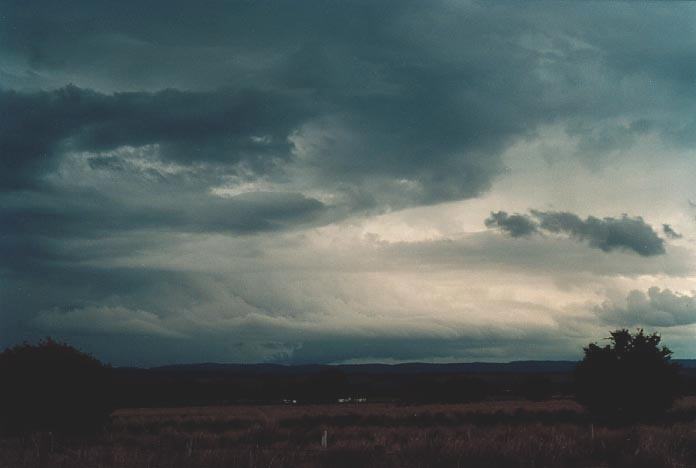 cumulonimbus thunderstorm_base :  N of Theodore, Qld   21 November 2000