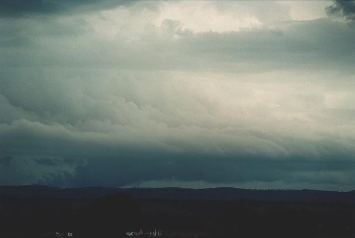 wallcloud thunderstorm_wall_cloud :  N of Theodore, Qld   21 November 2000