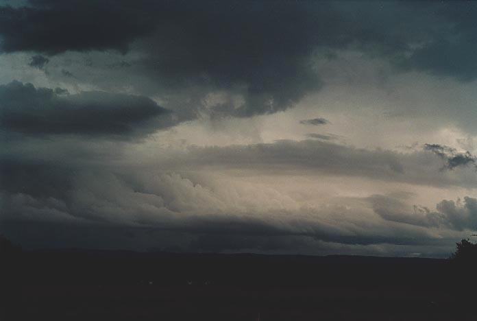 cumulonimbus thunderstorm_base :  N of Theodore, Qld   21 November 2000