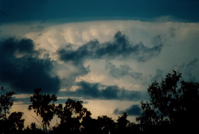 cumulonimbus supercell_thunderstorm : Anakie, Qld   22 November 2000