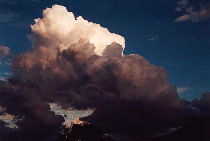 thunderstorm cumulonimbus_calvus : Gloucester, NSW   27 April 2001