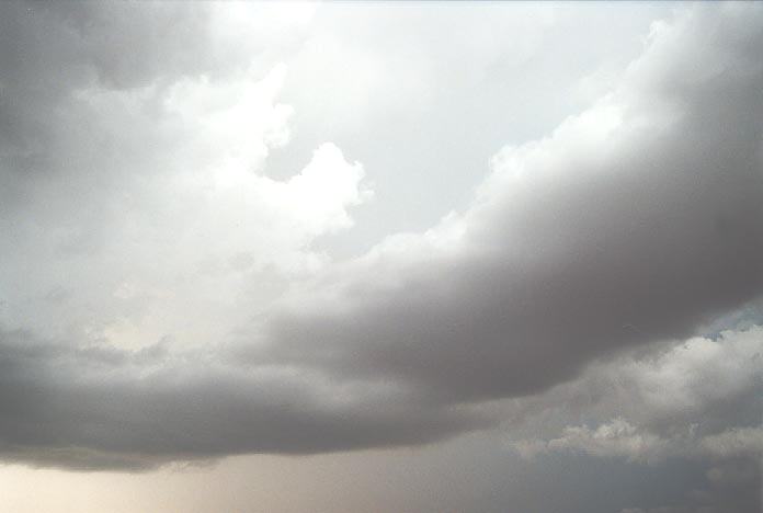 wallcloud thunderstorm_wall_cloud : W of Bluff City, Kansas, USA   4 June 2001