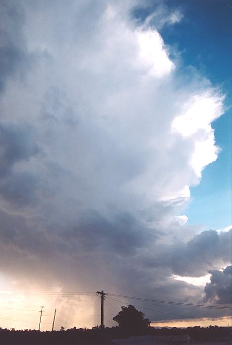 updraft thunderstorm_updrafts : Schofields, NSW   12 July 2001