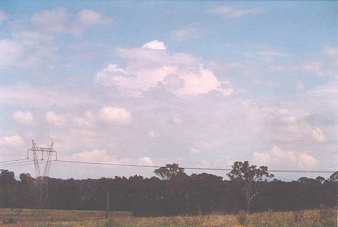 thunderstorm cumulonimbus_incus : Schofields Bridge, NSW   2 October 2001