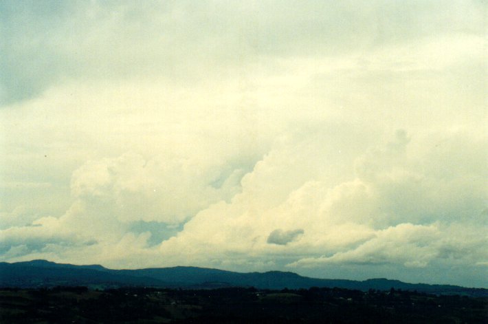 thunderstorm cumulonimbus_incus : McLeans Ridges, NSW   11 November 2001