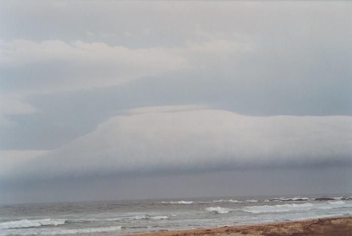 pileus pileus_cap_cloud : Hallidays Point, NSW   24 November 2001