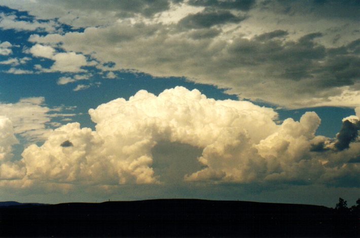 updraft thunderstorm_updrafts : N of Casino, NSW   30 December 2001