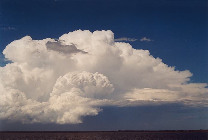 thunderstorm cumulonimbus_incus : E of Raymond Terrace, NSW   8 February 2002