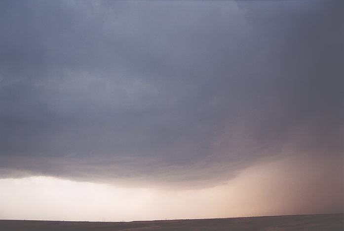 cumulonimbus thunderstorm_base : near Hays, Kansas, USA   22 May 2002