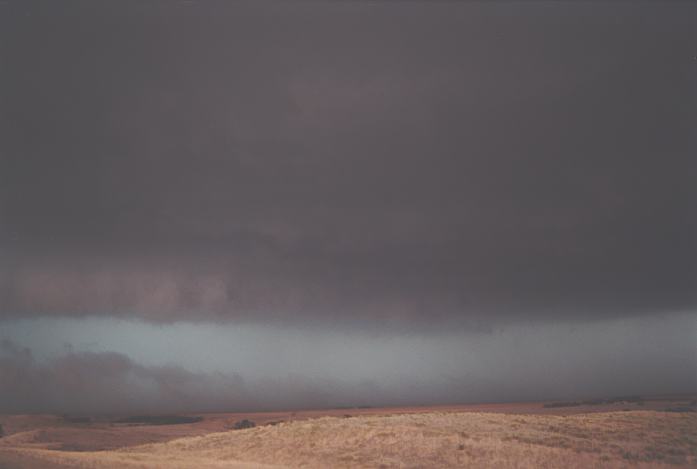 cumulonimbus thunderstorm_base : near Stratton, Colorado, USA   3 June 2002