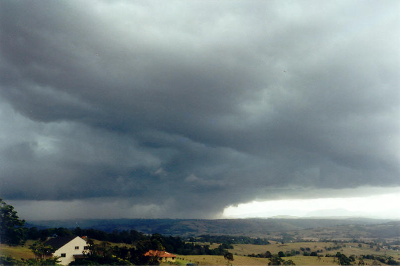 cumulonimbus thunderstorm_base : McLeans Ridges, NSW   23 August 2002