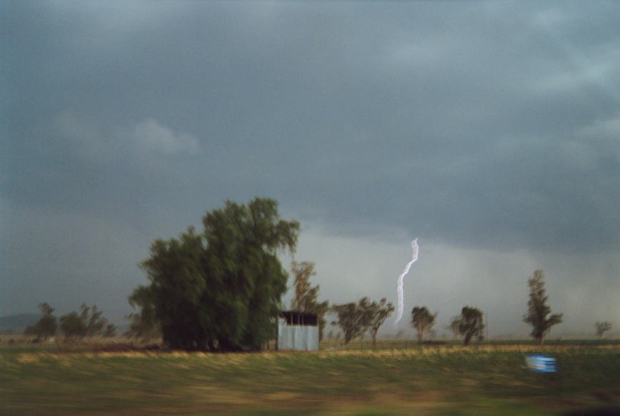 cumulonimbus supercell_thunderstorm : N of Gunnedah, NSW   23 December 2002