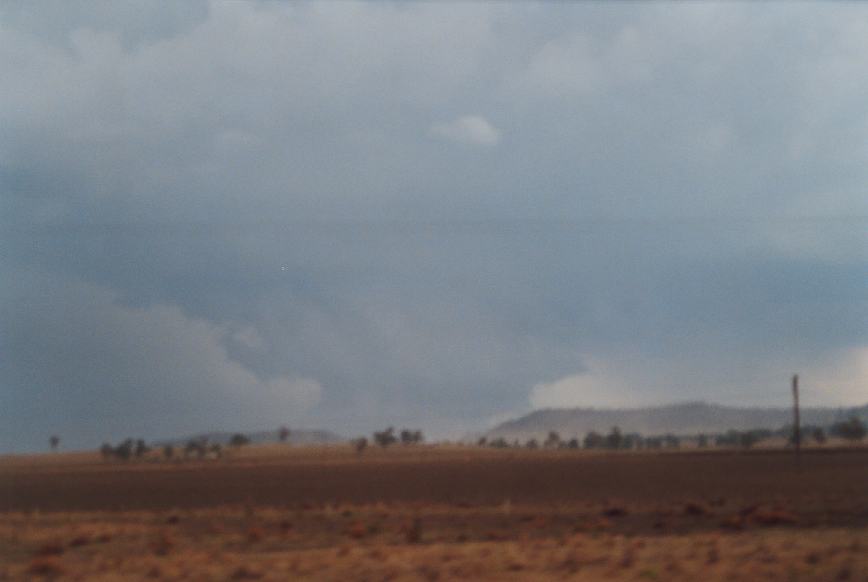 cumulonimbus supercell_thunderstorm : N of Boggabri, NSW   23 December 2002