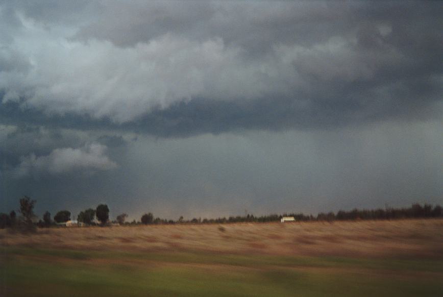 cumulonimbus supercell_thunderstorm : Narrabri, NSW   23 December 2002