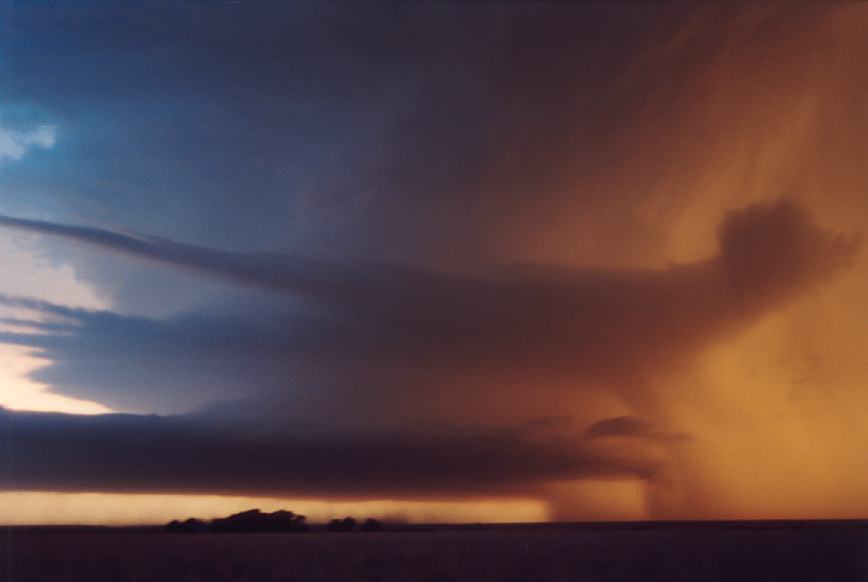 wallcloud thunderstorm_wall_cloud : near Levelland, Texas, USA   3 June 2003