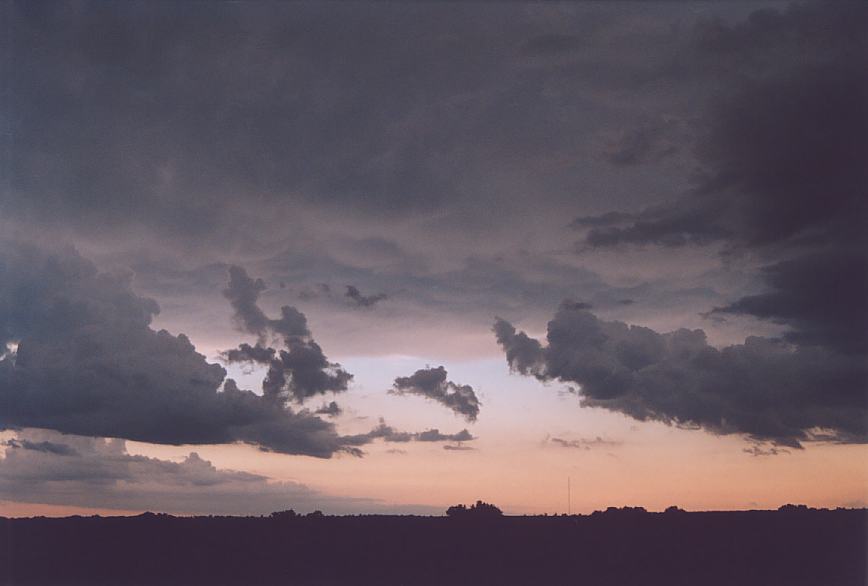 cumulonimbus thunderstorm_base : near Cement, Oklahoma, USA   10 June 2003