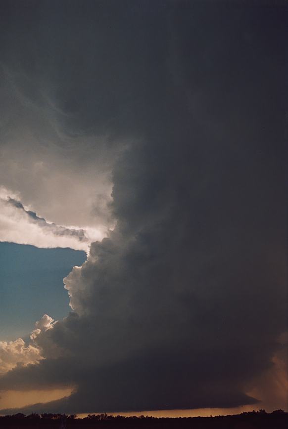 wallcloud thunderstorm_wall_cloud : near Newcastle, Texas, USA   12 June 2003