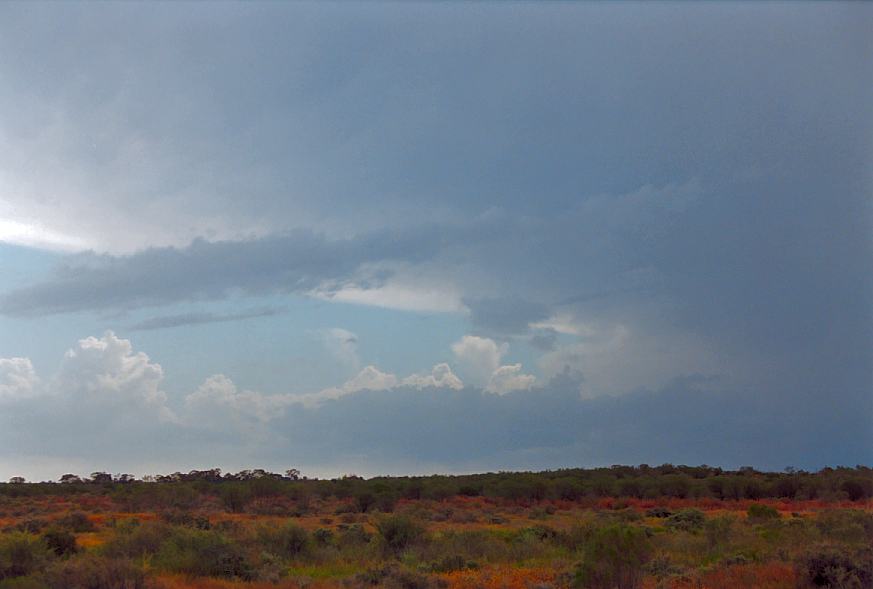 anvil thunderstorm_anvils : Wilcannia, NSW   1 October 2003