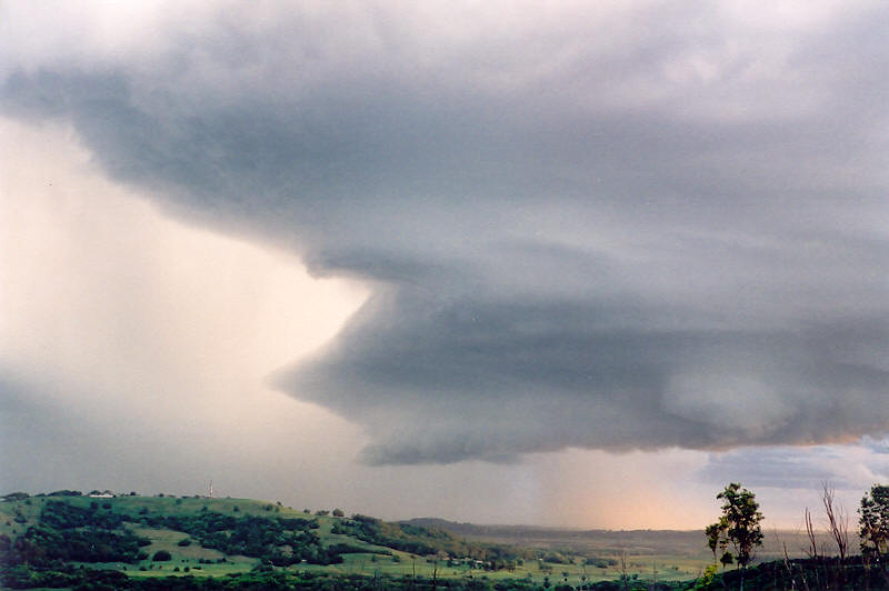 cumulonimbus supercell_thunderstorm : Meerschaum, NSW   20 October 2003