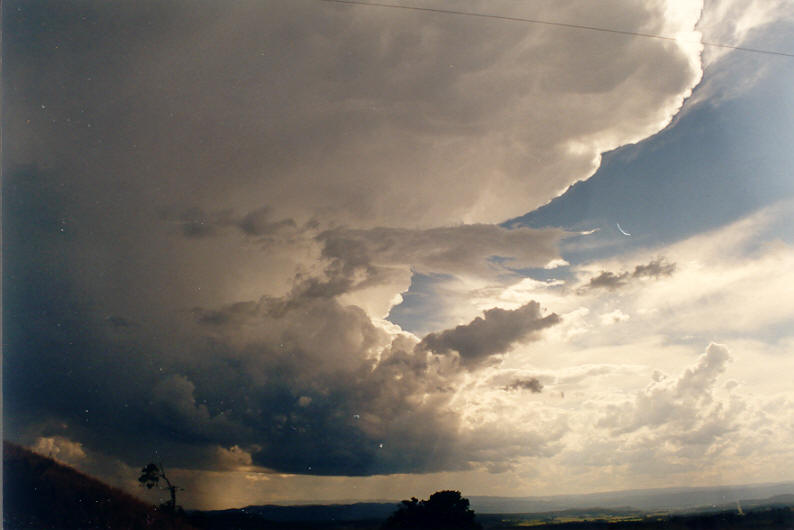 anvil thunderstorm_anvils : Mallanganee NSW   25 October 2003