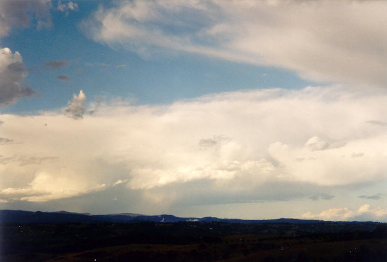 thunderstorm cumulonimbus_incus : McLeans Ridges, NSW   24 November 2003