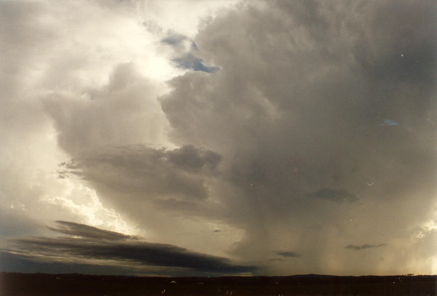 thunderstorm cumulonimbus_incus : N of Casino, NSW   26 January 2004