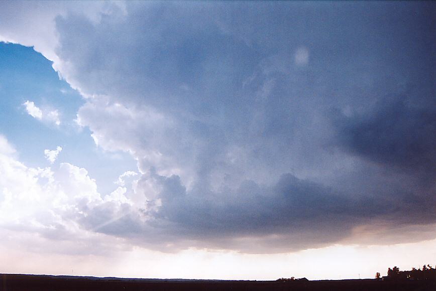 cumulonimbus thunderstorm_base : NW of Sioux City, South Dakota, USA   9 May 2004