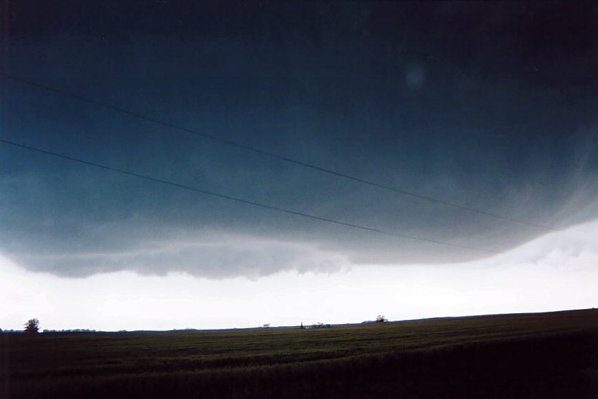 cumulonimbus supercell_thunderstorm : Attica, Kansas, USA   12 May 2004