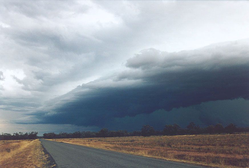 cumulonimbus supercell_thunderstorm : 10km S of Nyngan, NSW   7 December 2004