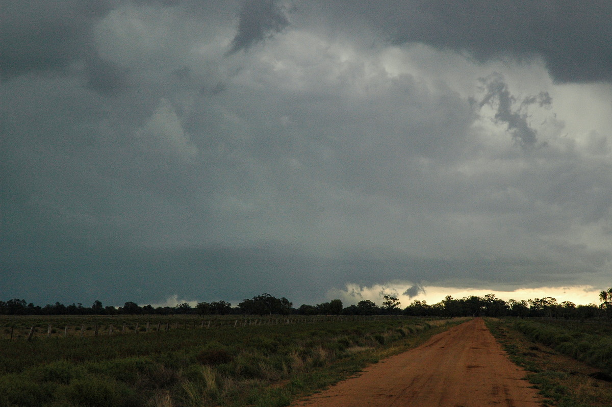 cumulonimbus supercell_thunderstorm : Quambone, NSW   7 December 2004