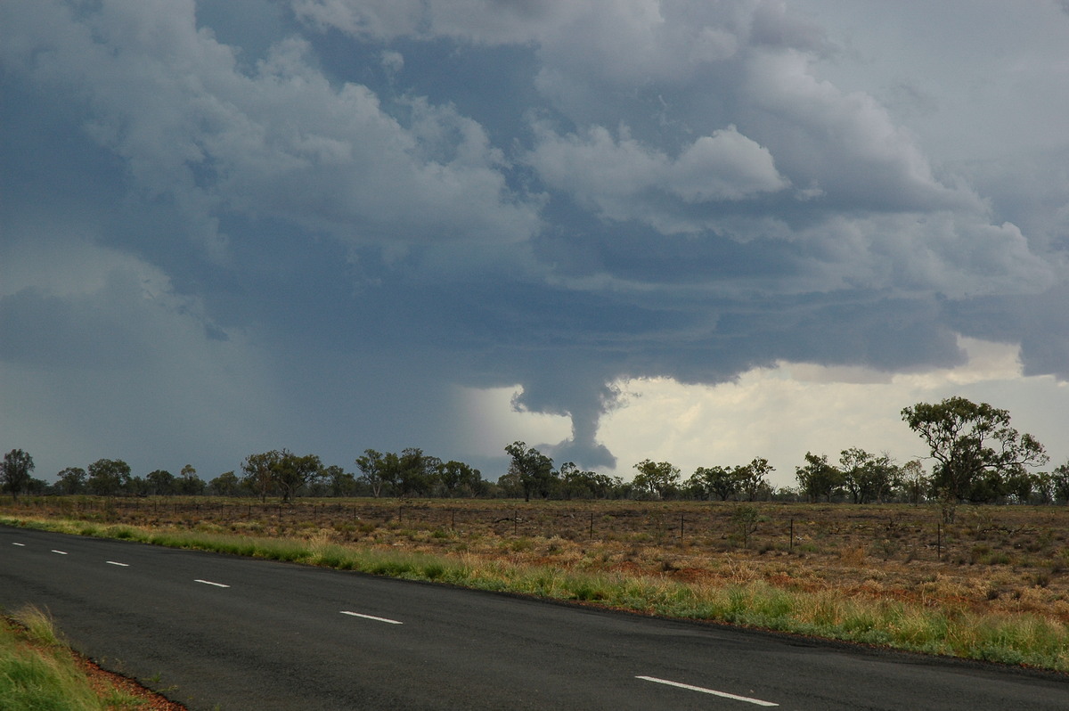 cumulonimbus thunderstorm_base : W of Walgett, NSW   8 December 2004