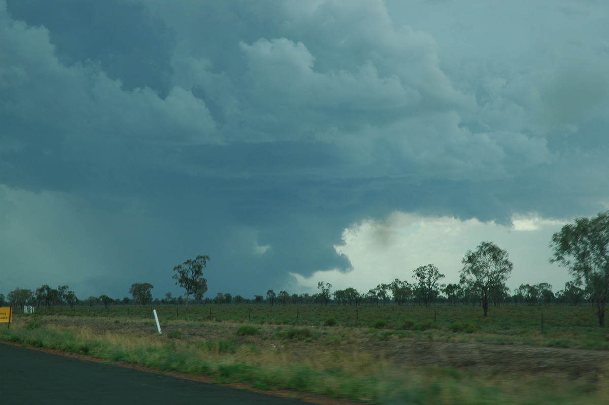 cumulonimbus thunderstorm_base : W of Walgett, NSW   8 December 2004