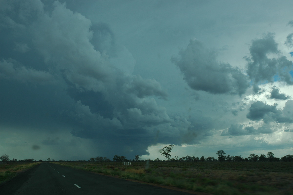 cumulonimbus thunderstorm_base : W of Walgett, NSW   8 December 2004