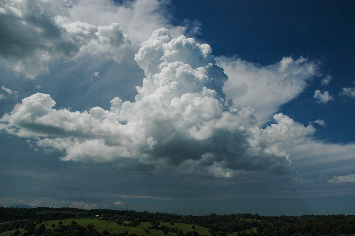 anvil thunderstorm_anvils : N of Lismore, NSW   23 December 2004