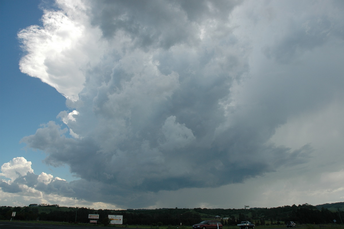 thunderstorm cumulonimbus_incus : N of Lismore, NSW   23 December 2004