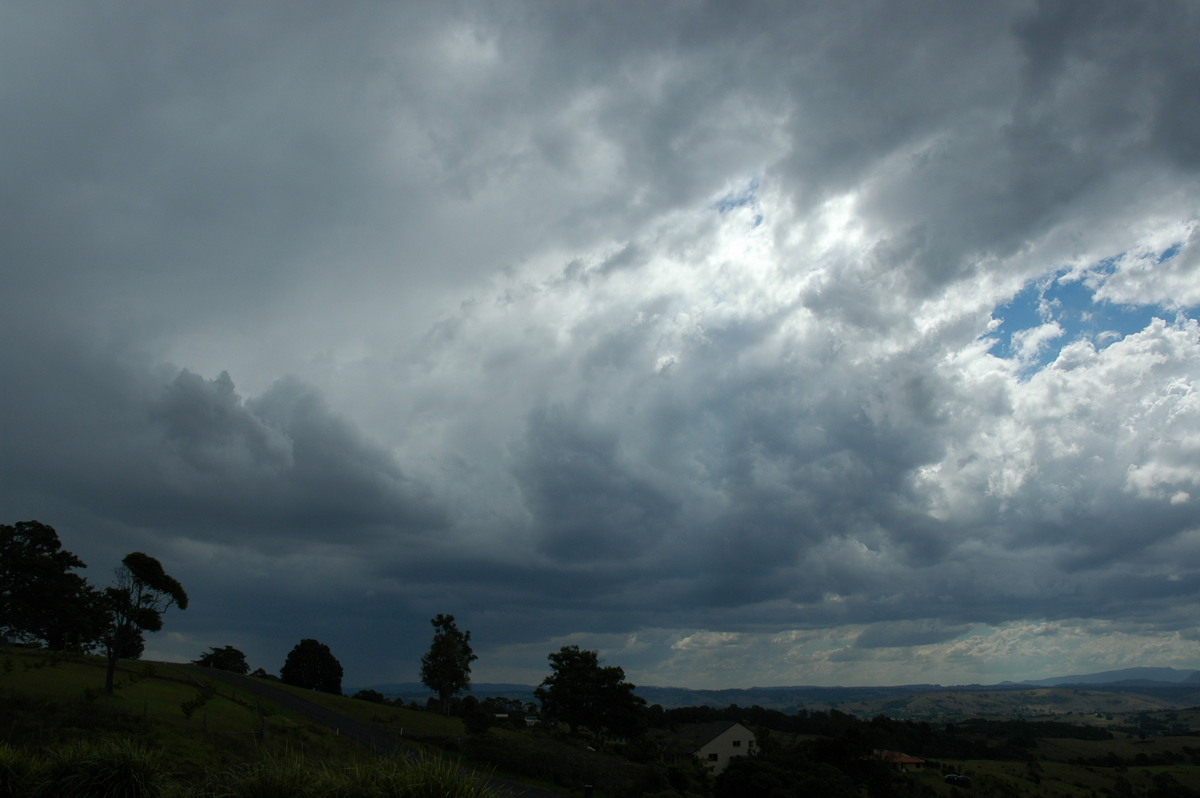 cumulonimbus thunderstorm_base : McLeans Ridges, NSW   22 March 2005