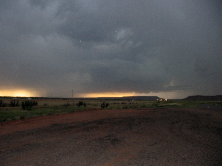 cumulonimbus thunderstorm_base : near Newkirk, New Mexico, USA   25 May 2005