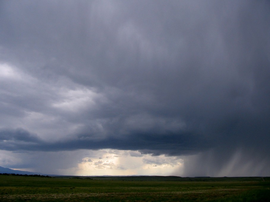 cumulonimbus thunderstorm_base : NW of Branson on route 160, Colorado, USA   30 May 2005